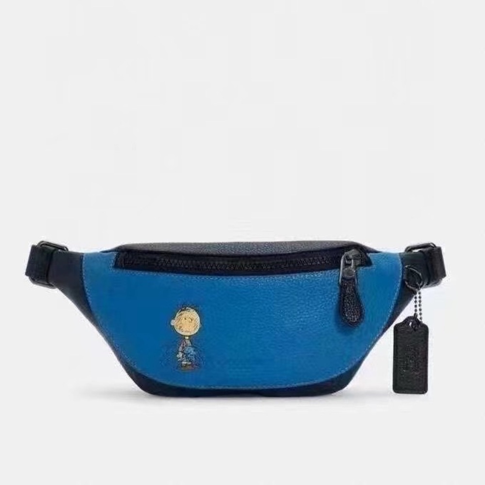 Coach 5512 Limited Edition X Peanuts Mini Warren Belt Bag With Pig Pen - Picture 1 of 7